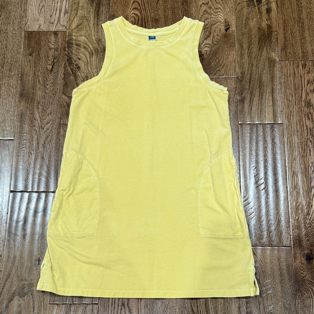 Women’s Okd Navy Yellow Sleeveless Dress Sz MP